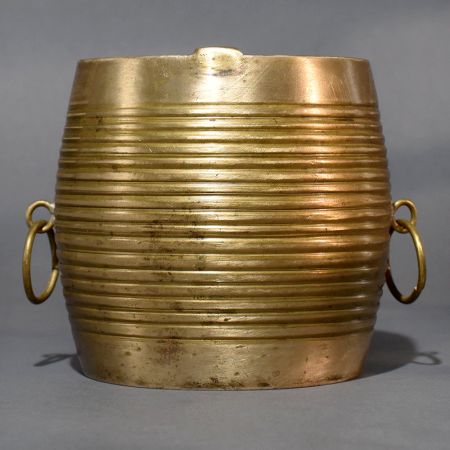 Vintage Brass Rice Measuring Bowl for Decoration