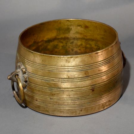 Handmade Vintage Brass Ritual Bowl with Handles