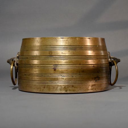 Handmade Vintage Brass Ritual Bowl with Handles
