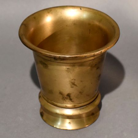 Classic Brass Drinking Cup Handcrafted Utility