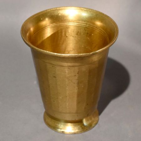 Traditional Solid Brass Temple Water Cup