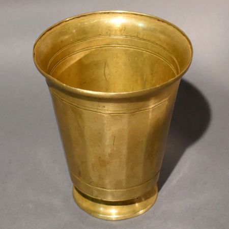 Vintage Brass Pedestal Sacred Ritual Cup