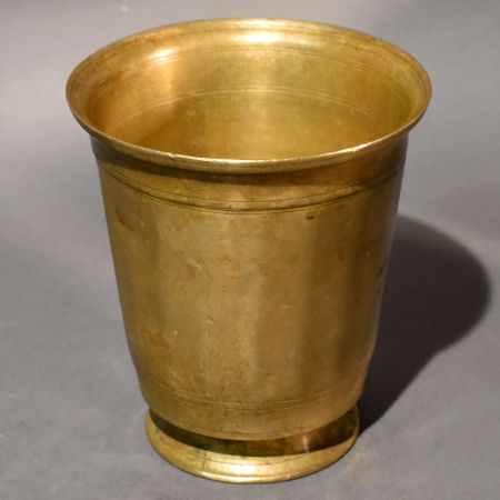 Antique Finish Brass Pooja Pedestal Cup