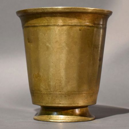 Antique Finish Brass Pooja Pedestal Cup