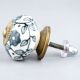 Grey Tiny Flower Cabinet Knob