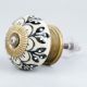 Zinnia Flower Cabinet Knob