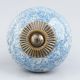 Slate Blue Crackle Ceramic Drawer Knob