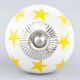 Yellow Star Ceramic Knob