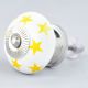 Yellow Star Ceramic Knob