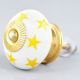 Yellow Star Ceramic Knob