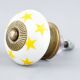 Yellow Star Ceramic Knob