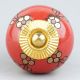 Golden Tiny Flower Ceramic Drawer Knob Online