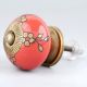 Golden Tiny Flower Ceramic Drawer Knob Online