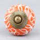 Orange Flower Cabinet Knob