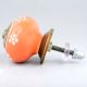Orange Tiny Floral Knob
