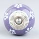 Dark Purple Floral Knob