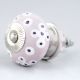 Light Purple Ceramic Floral Cabinet Knob