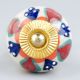 Orange Flower Ceramic Floral Cabinet Knob Online