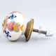 Orange Flower Ceramic Floral Cabinet Knob Online