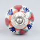 Orange Flower Ceramic Floral Cabinet Knob Online