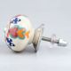 Orange Flower Ceramic Floral Cabinet Knob Online
