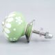 Sage Green Floral Ceramic Wardrobe Knobs Online