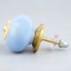 Sky Blue Ceramic Knob