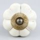 White Golden Medium Knob