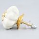 White Golden Medium Knob
