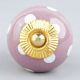 Purple Dotted Small Ceramic Knobs Online