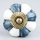 Grey And White Ceramic Melon Drawer Knob
