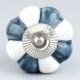 Grey And White Ceramic Melon Drawer Knob