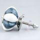 Grey And White Ceramic Melon Drawer Knob