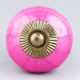 Solid Dark Neon Pink Ceramic Drawer Knob