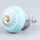 Turquoise Floral Knob