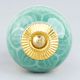 Olive Green Flower Dresser Knob
