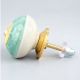 Olive Green Flower Dresser Knob