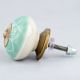 Olive Green Flower Dresser Knob