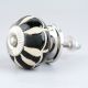 Black Floral Ceramic Cabinet Knob