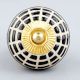 Black Spider Net Etched Ceramic Cabinet Knobs
