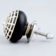 Black Spider Net Etched Ceramic Cabinet Knobs