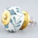 Grey Leaf Ceramic Knob (1)