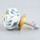 Grey Leaf Ceramic Knob (1)