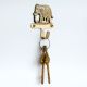 Handcrafted Brass Elephant Wall Hook | Decorative Key & Coat Hanger
