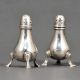 Vintage Sterling Silver Salt and Pepper Shakers in Pair from England