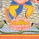 Cloth and Paper Dancing Lord Ganesha Kalighat Painting