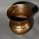 Hand Engraved Vintage Brass Milk Pot in Kashmiri Art