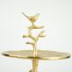 Handcrafted Aluminium Two Tier Bird Tray Decorative Jewelry & Dessert Stand