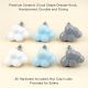 Multicolor Handmade Ceramic Cloud Shape Dresser Knobs-6 Pieces