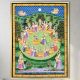 Moonlit Raas Mandala Pichwai Krishna Dance Painting